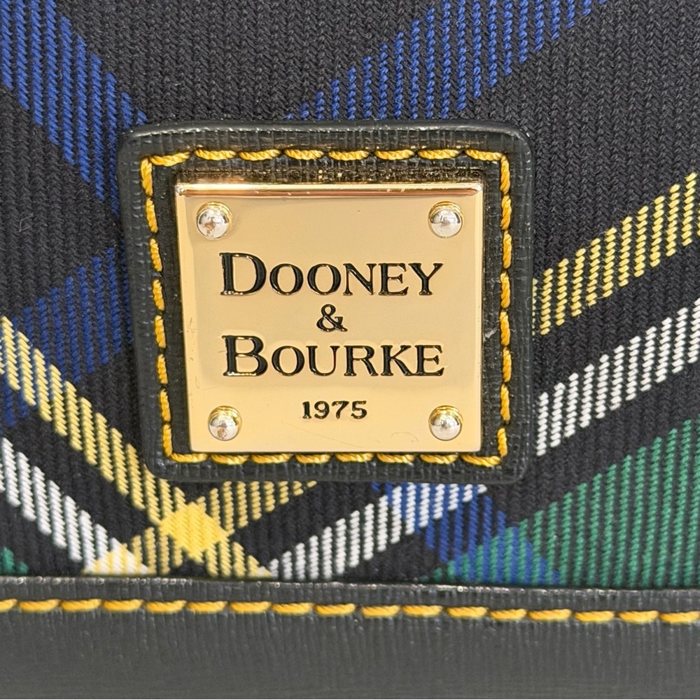 Dooney & Bourke Tartan Plaid Satchel - Picture 3 of 14